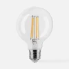 Żarówka LED barwa ciepła ORO-CLARO-E27-G80-8W-WW