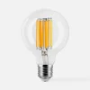 Żarówka LED barwa ciepła ORO-CLARO-E27-G80-15W-WW