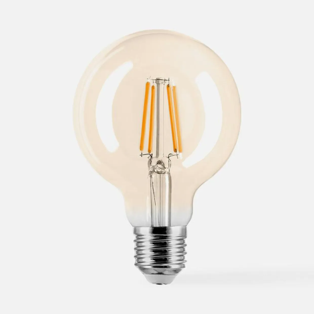Żarówka LED barwa ciepła ORO-AMBER-E27-G80-4W-WW