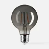 Żarówka LED barwa ciepła ORO-SMOKY-E27-G80-2W-WW