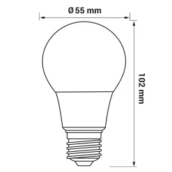 Żarówka LED barwa zimna ORO-ATOS-E27-A55-5W-CW
