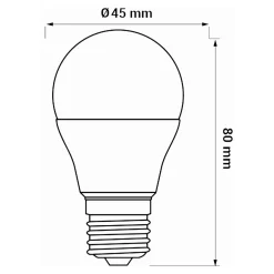 Żarówka LED E27 5W barwa ciepła ORO-E27-G45-TOTO-5W-WW