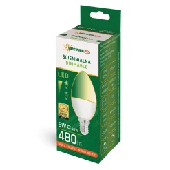 Żarówka LED E14 6W barwa ciepła DIMMABLE SPECTRUM