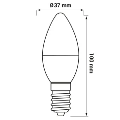 Żarówka LED E14 5W barwa ciepła ORO-E14-C37-TOTO-5W