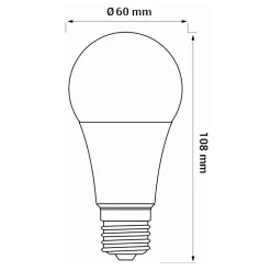 Żarówka LED E27 8,5W barwa neutralna ORO-ATOS-E27-A60-8,5W-DW