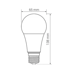 Żarówka LED E27 17W barwa neutralna ORO-ATOS-E27-A65-17W-DW barwa neutralna