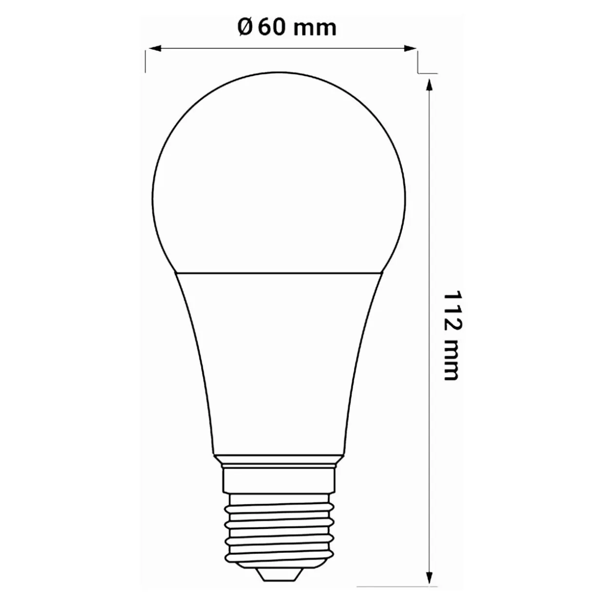 Żarówka LED E27 10,5W barwa neutralna ORO-ATOS-E27-A60-10,5W-DW