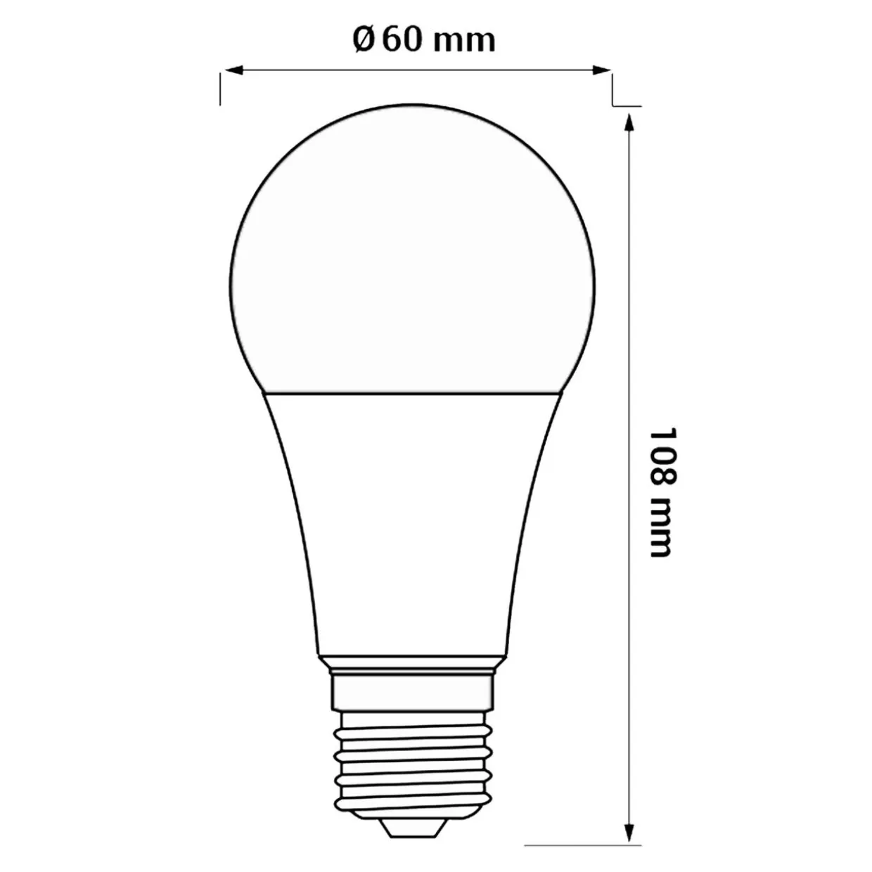 Żarówka LED E27 7,5W barwa zimna ORO-ATOS-E27-A60-7,5W-CW