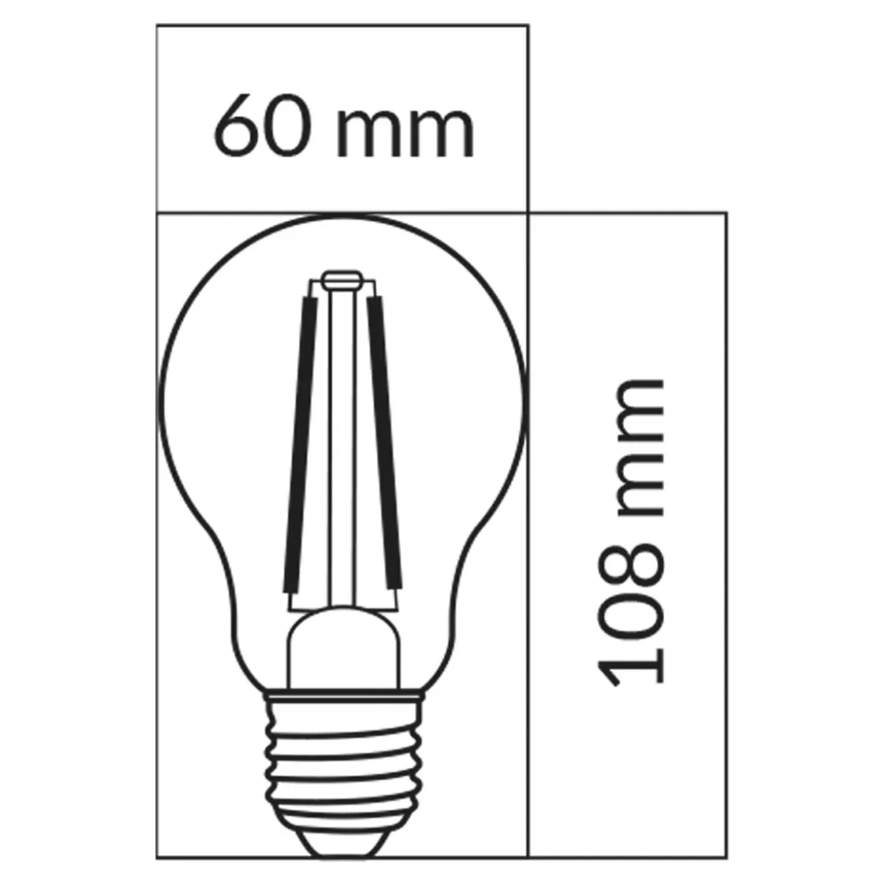Żarówka LED E27 10,5W ORO-E27-A60-FL-CLARO-10,5W-WW barwa ciepła