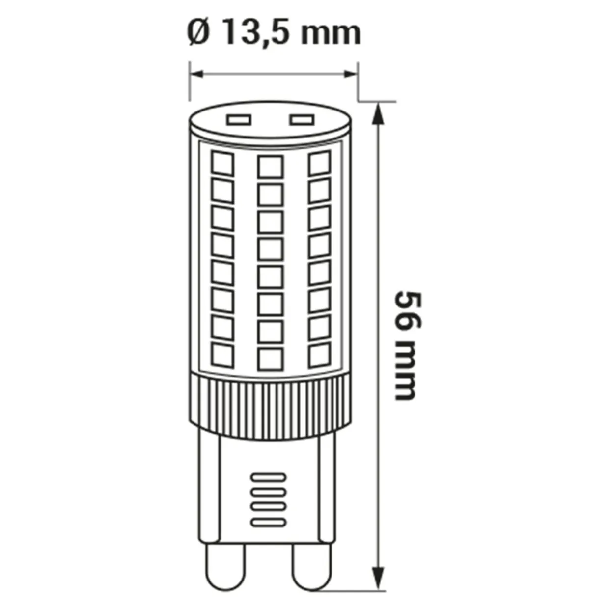 Żarówka LED G9 4,8W barwa neutralna ORO-G9-PETIT-4,8W-DW