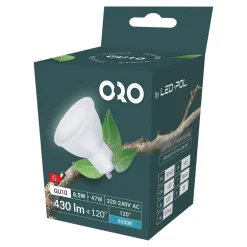 Żarówka LED ORO-GU10-TOTO-6,5W-CW barwa zimna