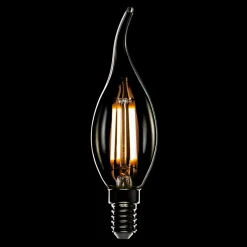 Żarówka ozdobna LED E14 4W barwa neutralna ORO-E14-C35-FL-CLARO-FLAMI-4W
