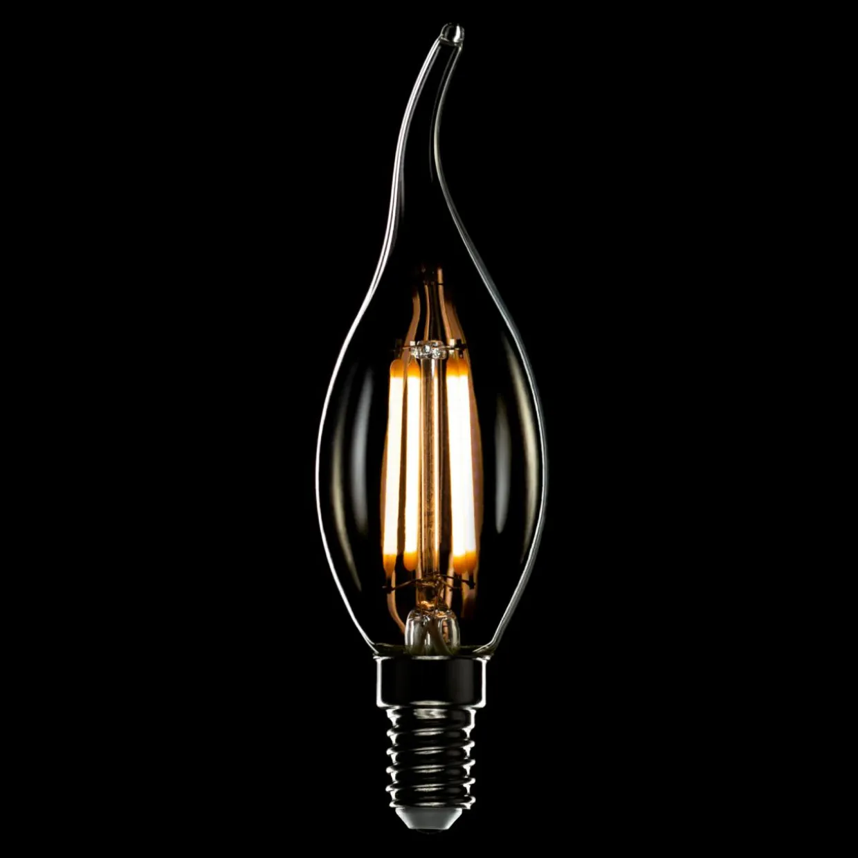 Żarówka ozdobna LED E14 4W barwa neutralna ORO-E14-C35-FL-CLARO-FLAMI-4W