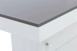 Ława rozkładana MATERA LUX połysk szara / biała