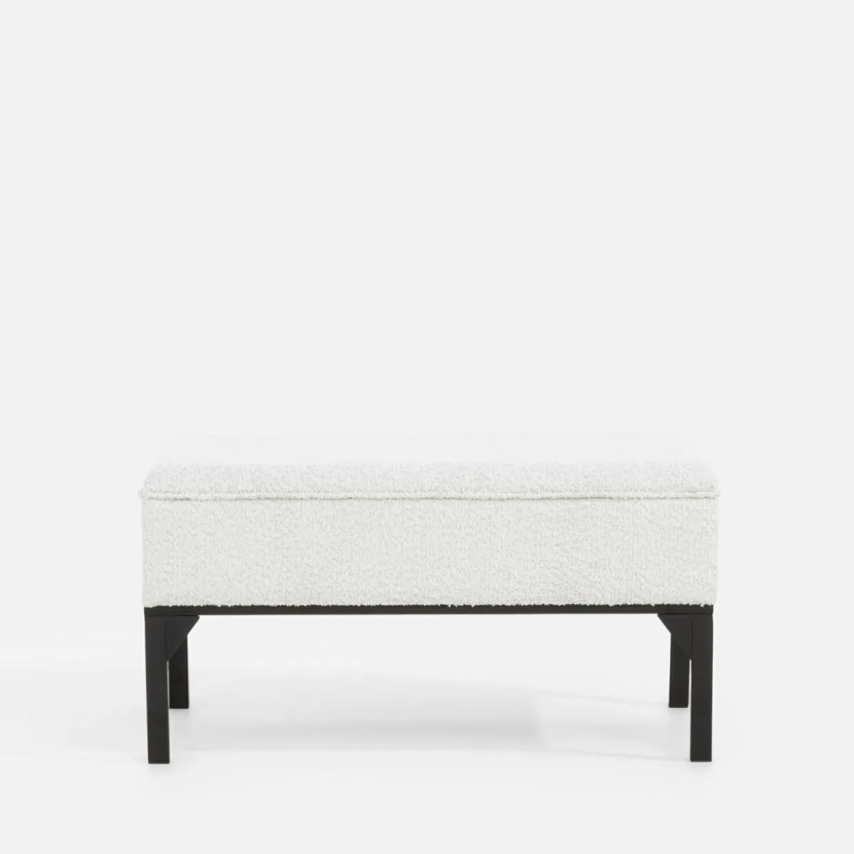 Ławka tapicerowana jasnoszara IZORVE
