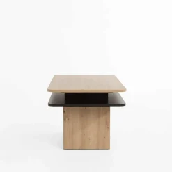 Ławostół TARIUS dąb artisan/czarny blat