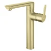 Bateria umywalkowa wysoka BQA R20K złoto szczotkowane ARNIKA