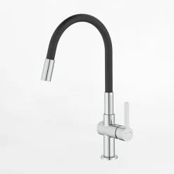 Bateria zlewozmywakowa z elastyczną wylewką 2 strumienie LAVEO LEX chrom