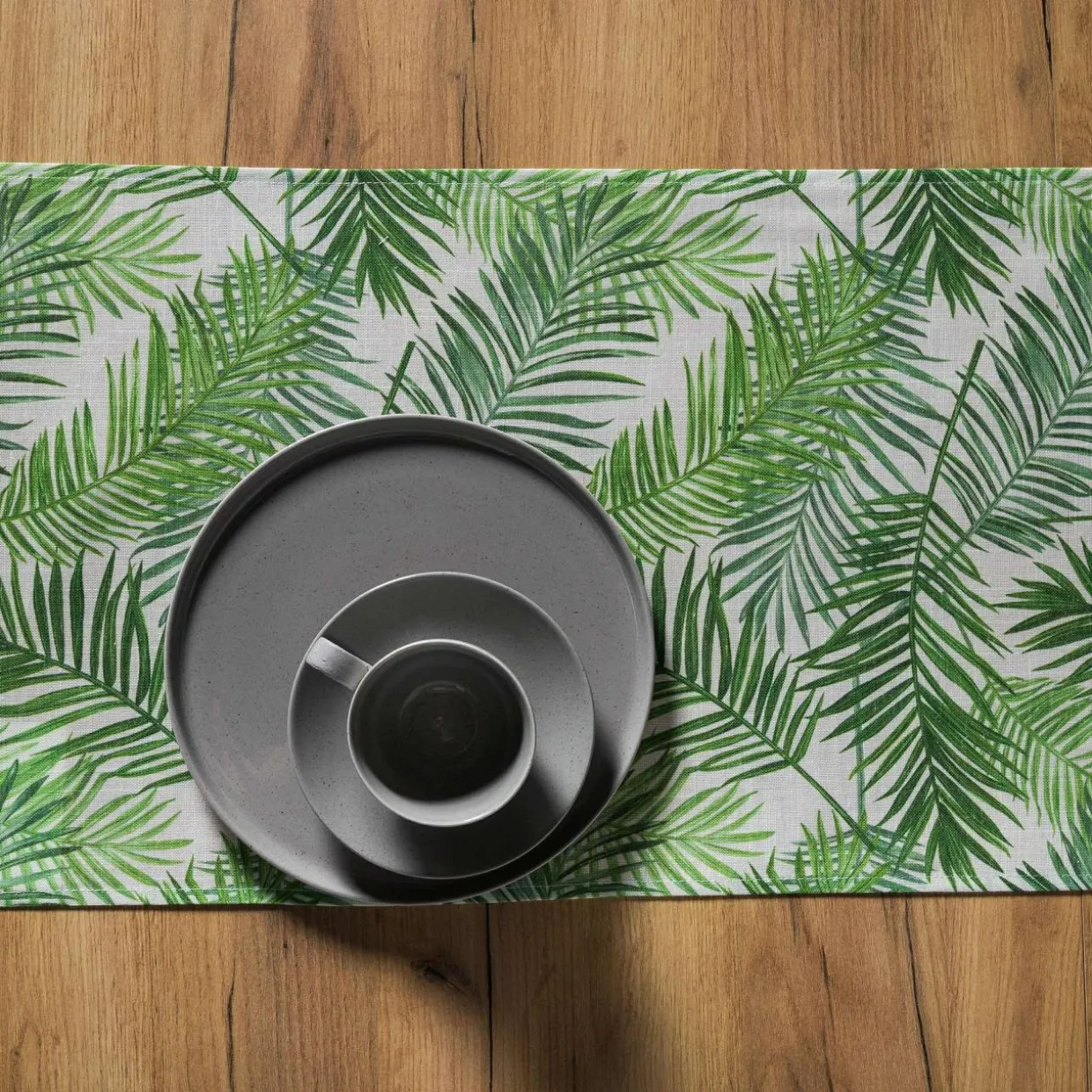 Bieżnik na stół w w liście palmy GARDENIC 40x120 cm