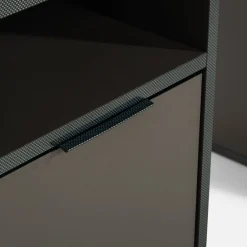 Biurko z półkami szare CARBON