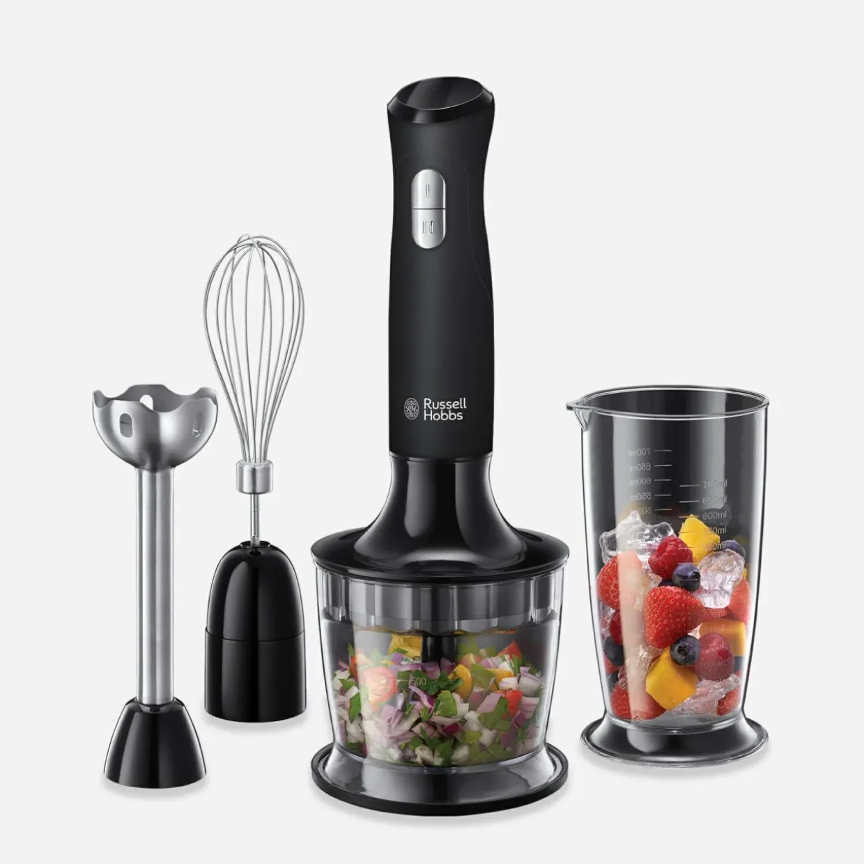 Blender ręczny 3 w 1 RUSSELL HOBBS czarny mat