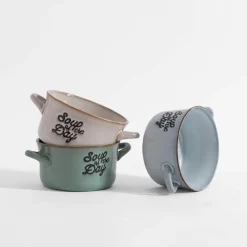 Bulionówka ceramiczna zielona 580 ml