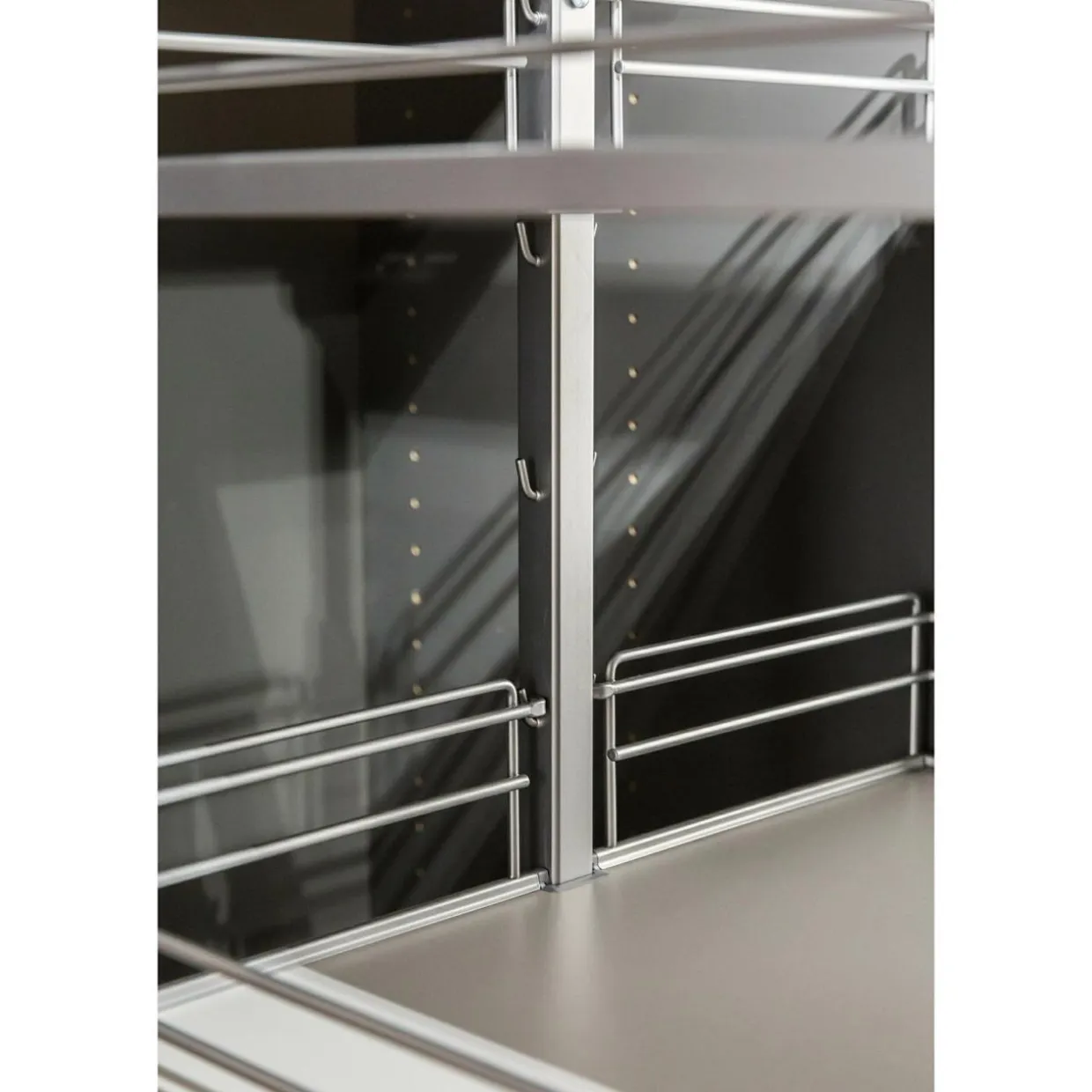 Cargo wysokie do szafki 60 cm, front wysuwny, chrom