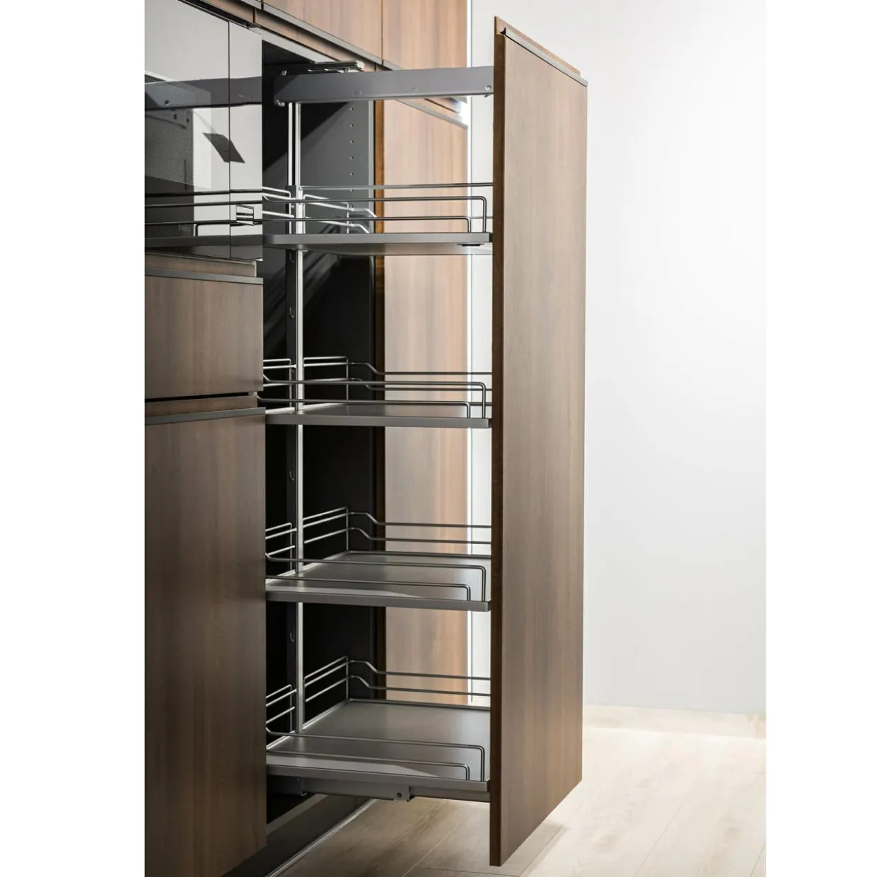 Cargo wysokie do szafki 40 cm, front wysuwny, chrom