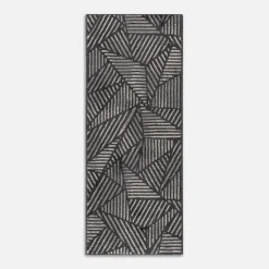 Chodnik geometryczny antracytowy NORWAY 80x200 cm