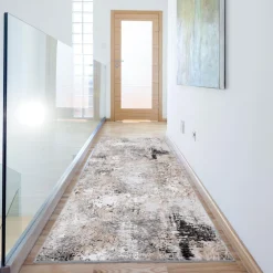 Chodnik szarobeżowy PRZECIERKA LONG 67x160 cm
