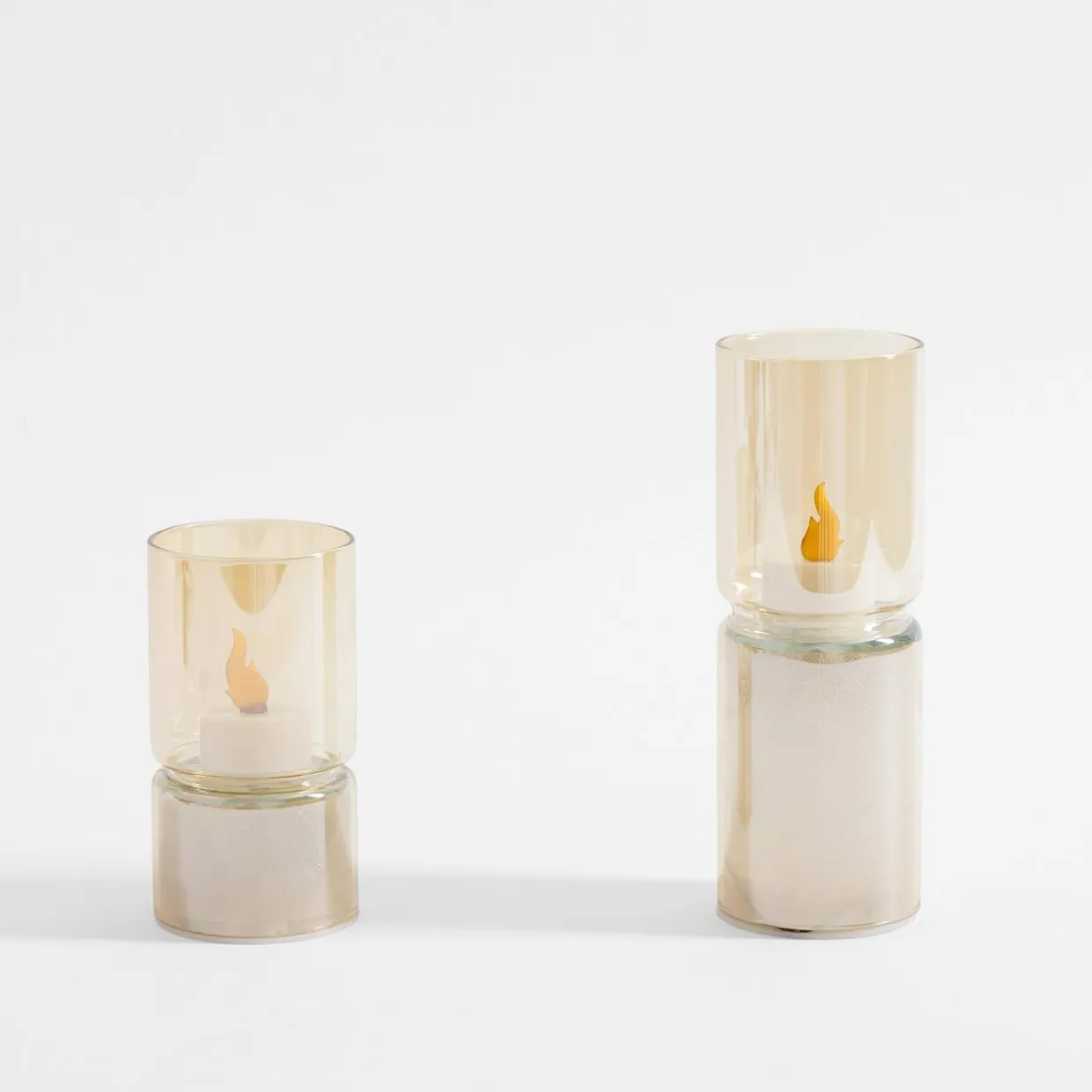Dekoracja LED amber ŚWIECZKA 12,3 cm