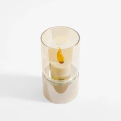 Dekoracja LED amber ŚWIECZKA 12,3 cm