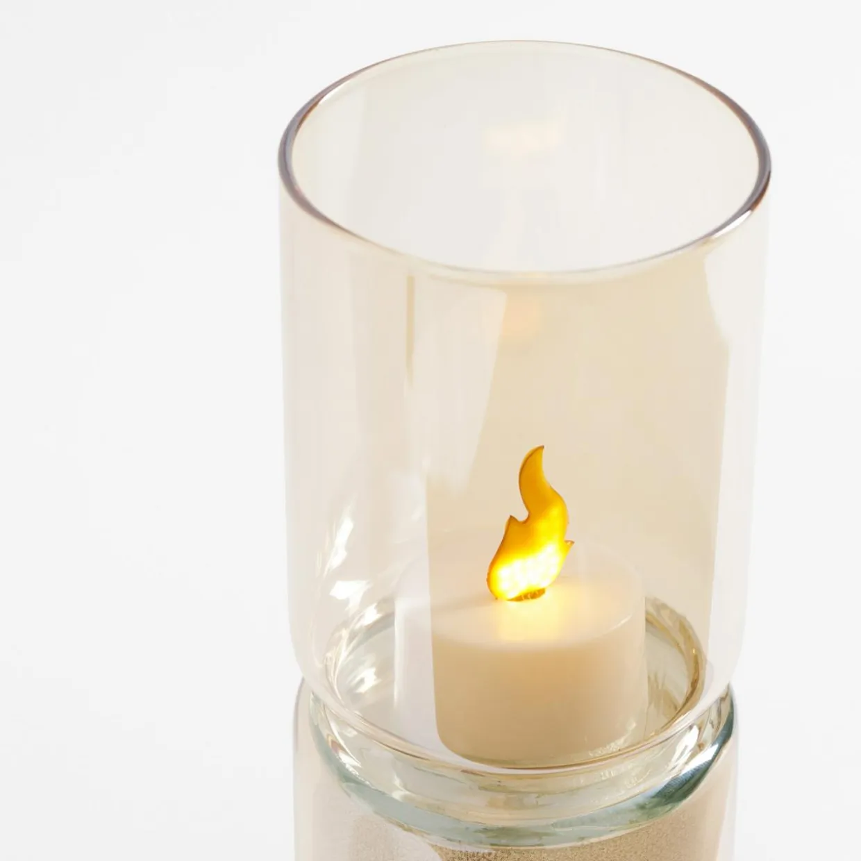 Dekoracja LED amber ŚWIECZKA 18,3 cm