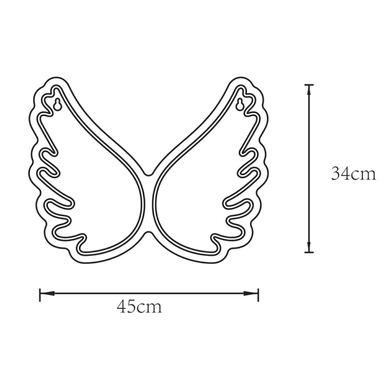 Dekoracja świetlna LED NEON WINGS