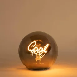 Dekoracyjna LED szklana kula z napisem COOL
