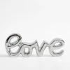 Dekoracyjny napis srebrny LOVE 29x11,4 cm
