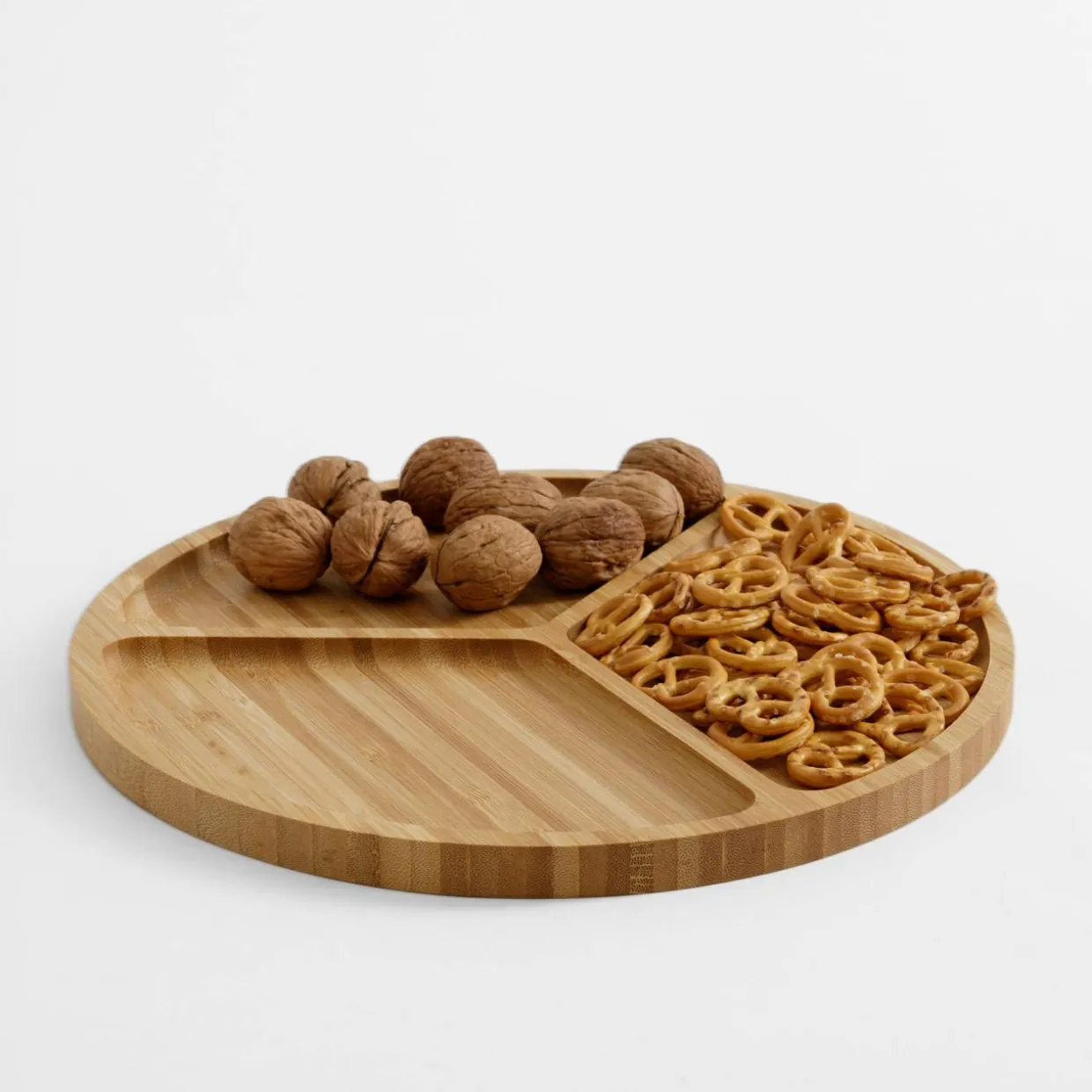Deska do serwowania przekąsek bambusowa 30 cm