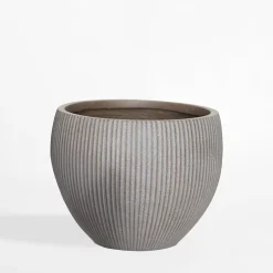 Donica ogrodowa okrągła taupe 29 cm