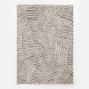 Dywan abstrakcyjny beżowo-czarny DEUS 120x170 cm