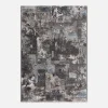 Dywan abstrakcyjny ciemnoszary NOVANTA 160x230 cm