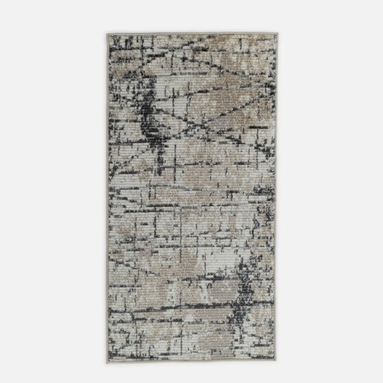 Dywan abstrakcyjny kremowo-szary HARMONY 80x150 cm
