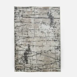 Dywan abstrakcyjny kremowo-szary HARMONY 160x230 cm