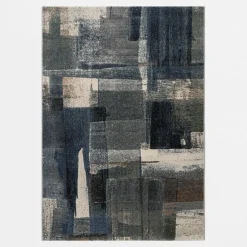 Dywan abstrakcyjny niebieski SORRENTO 160x230 cm