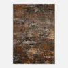 Dywan abstrakcyjny szaro-rdzawy NOVANTA 200x290 cm