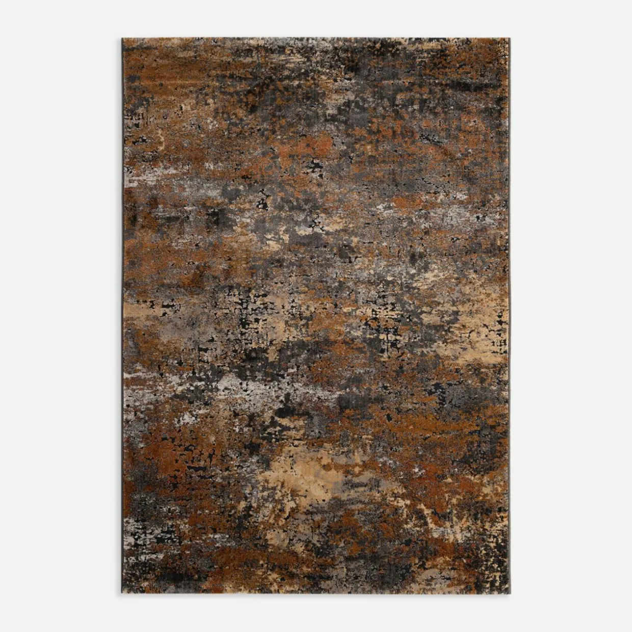 Dywan abstrakcyjny szaro-rdzawy NOVANTA 200x290 cm