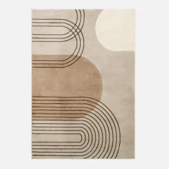 Dywan art déco beżowy MILLEY 160x230 cm