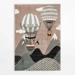 Dywan beżowo-zielony balony BOND KIDS 160x230 cm