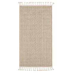 Dywan boho zewnętrzny beż BOUCLE 80x150 cm