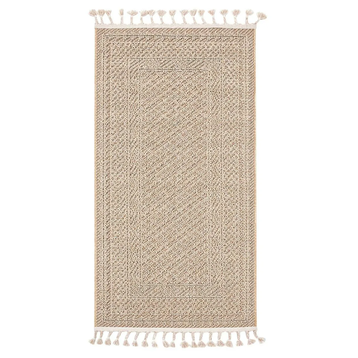 Dywan boho zewnętrzny beż BOUCLE 80x150 cm