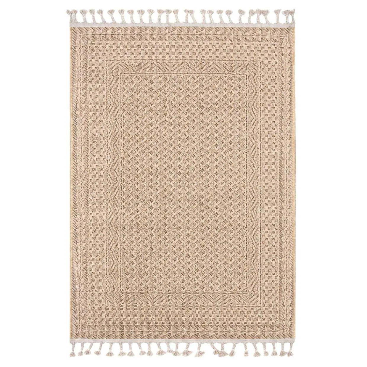 Dywan boho zewnętrzny beż BOUCLE 120x170 cm
